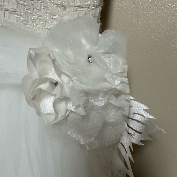 White / Ivory Long Tutu Dress - Picture 4 of 4